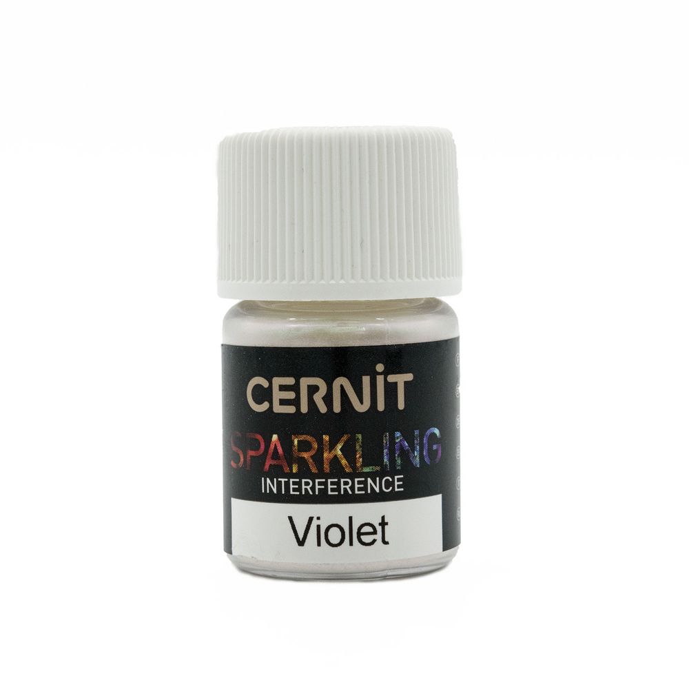 Мика-порошок, слюда Interference/проявляющийся "Sparkling Powder" 5 гр. Cernit, 900 violet/фиолетовый