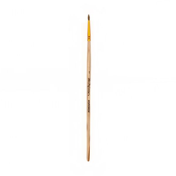 Кисть колонок круглая №01, 5 шт, короткая ручка, Mr.Painter KOR 431-01