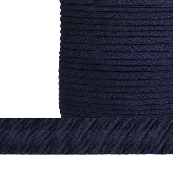 Косая бейка хлопковая 20 мм / 132±1 метра, BS, ≈2.48 г/м², цв.F330 т.синий