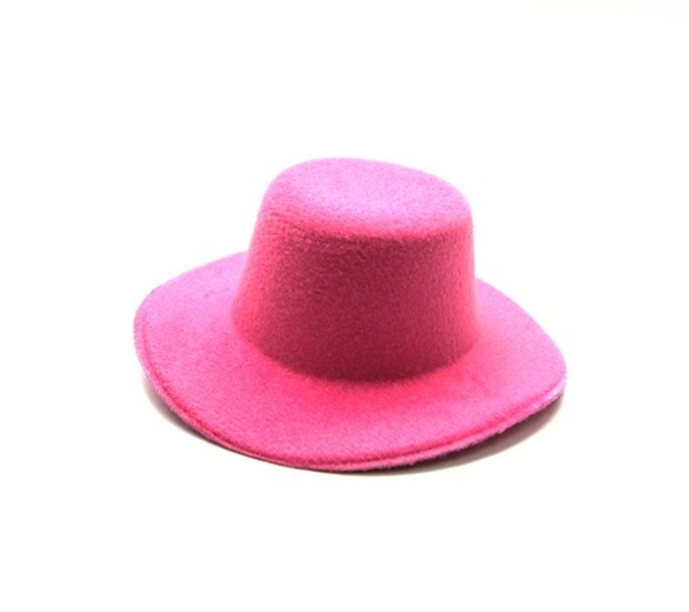 Шляпка для куклы круглая, 5,5 см, цв. розовый, Совушка