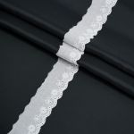 Кружево шитьё х/б 30 мм / 3.4 метра, цвет неотбеленный