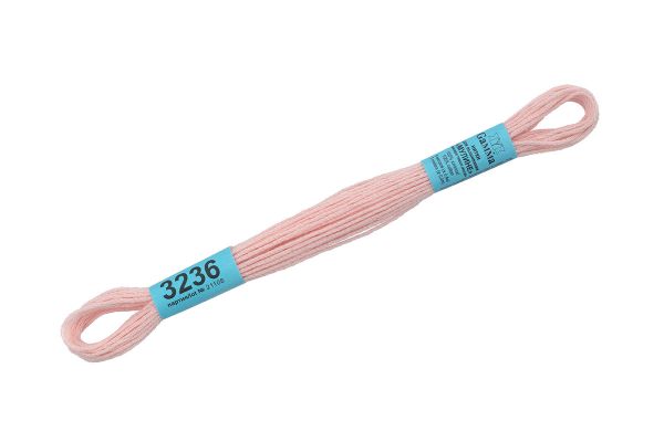 Мулине Gamma 100% хлопок, цв.3236 розовый, 24 мотка по 8 метров