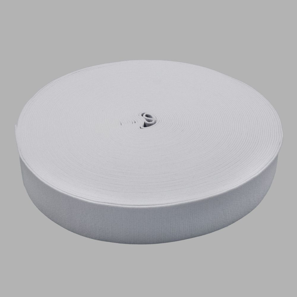 Резинка башмачная 40.0 мм / 25 метров, белый
