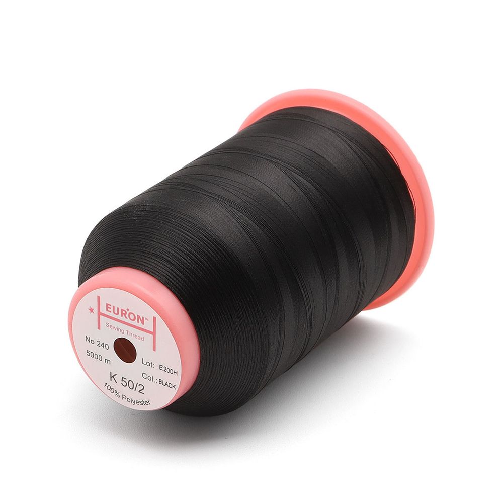 Нитки Euron K 50/2 №240 5000м (2220 черный)