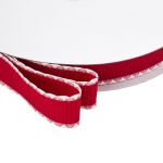 Тесьма (лента) окантовочная 28 мм / 91.44 метра, 5.075 г/пог.м, декоративная, 01 красный, 3Al360