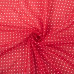 Ткань блузочная Chiffon 68 г/м², 200х147 см, 7 красный/ белый, Gamma PC-05