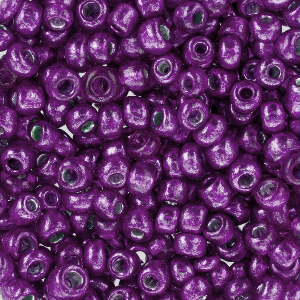 Бисер Zlatka 8/0 (2.9 мм), 100 г (10х10 г), №0569 фиолетовый, GR