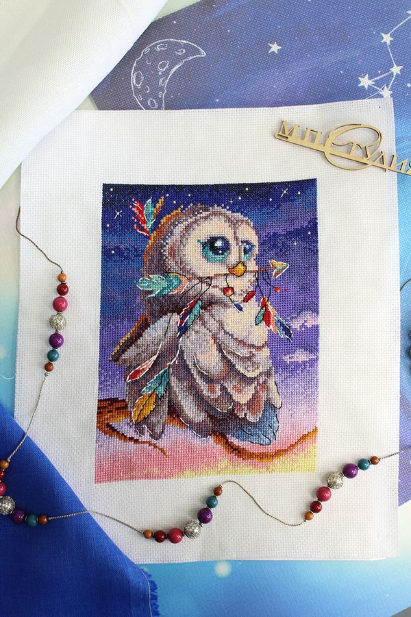 Набор для вышивания нитками МП Студия, На страже, 20х14 см