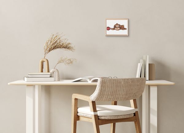 Набор для вышивания нитками Klart 12-067, Ленивое утро, 13х5.5 см