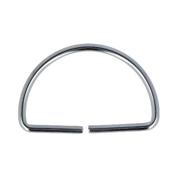 Полукольцо разъемное металл внутр. 45 мм, 100±5 шт, никель, Gamma