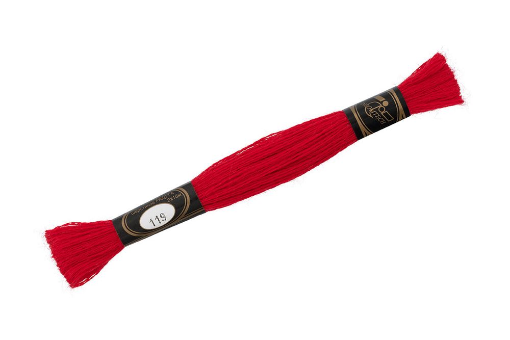 Мулине Радуга, цв.119 клюквенный, Россия, 8 мотков по 15 метров