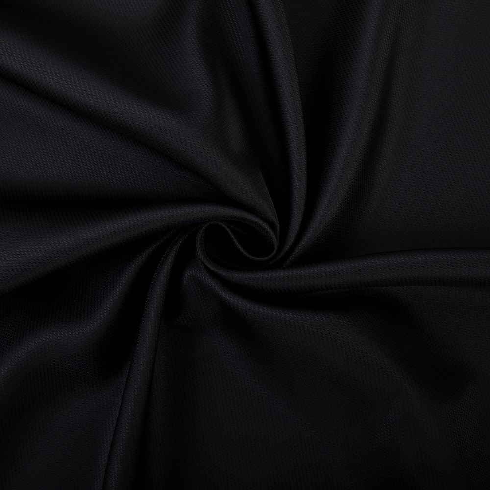 Ткань подкладочная (таффета) с рисунком 96 г/м², 100х145 см, 100 черный (мелкий рубчик), Gamma JTR