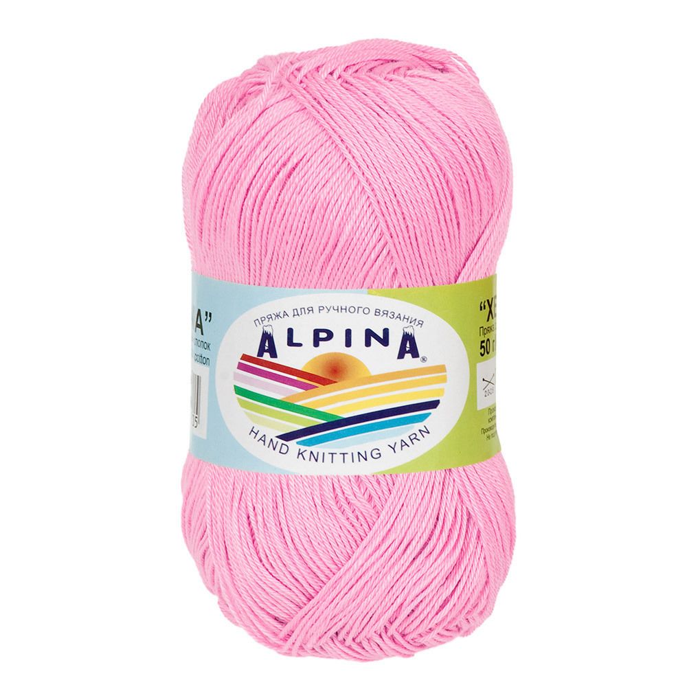 Пряжа Alpina Xenia / уп.10 мот. по 50г, 240м, 106 розовый