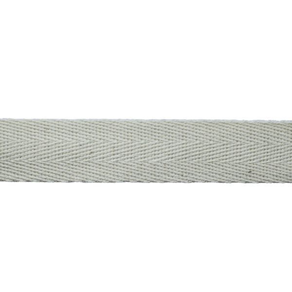 Тесьма (лента) киперная (100 х/б) 20 мм / 50 метров, суровый