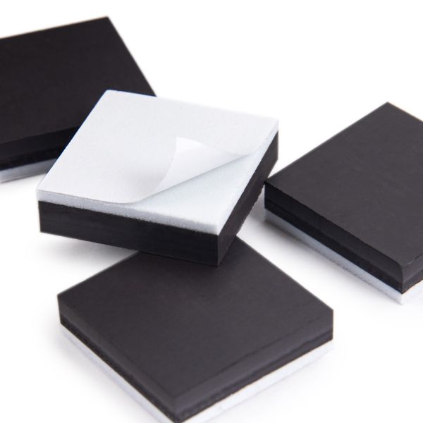 Магниты квадратные с клеев. слоем на вспененной основе, 25.4х25.4 мм, 4 шт, Mr.Painter SSM-03