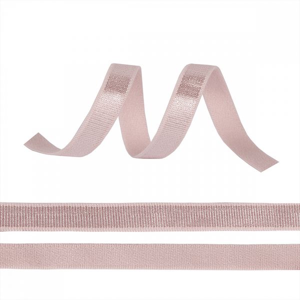 Резинка бельевая (бретелечная) 10.0 мм / 1000 метров, RBB05 серебристый пион S185