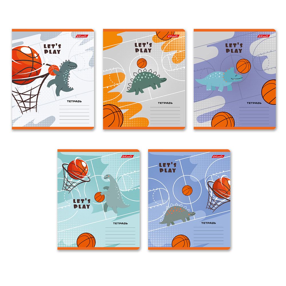 Тетрадь ученическая школьная, A5+ 18 л. на скобе 65 г/м², белизна 100%, 20 шт, клетка, 000709 Давайте играть !, Светоч 18ТЕТк-001