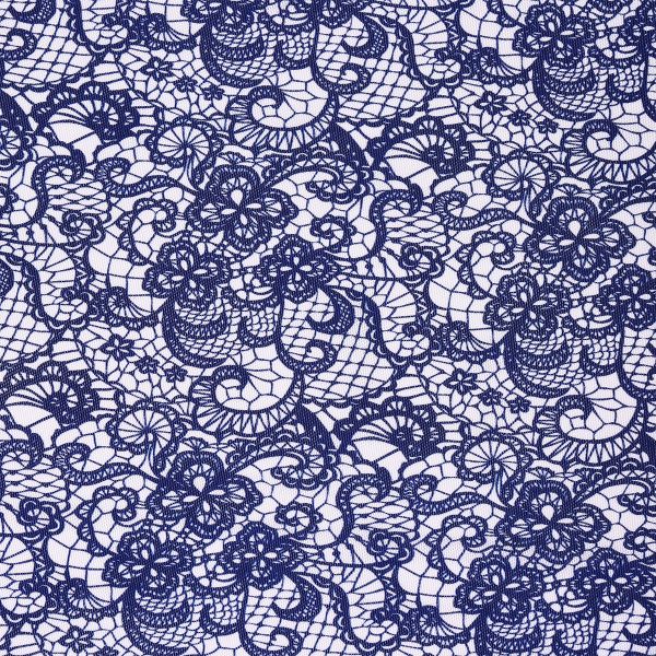 Сетка бельевая эластичная 120 г/м², шир.150 см / 1 метр, T-0822, цв.1 принт Кружево /T-0822.1.1/