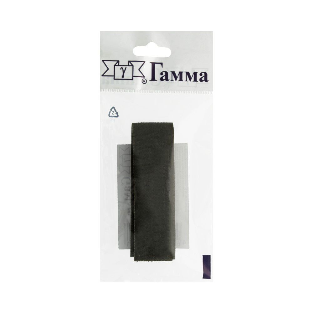 Лента контактная липучка фасовка (велкро) пришивная 25 мм / 5 шт по 25 см, 093 хаки, Gamma LG-25, ПАРА (крючок+петля), качество "B"