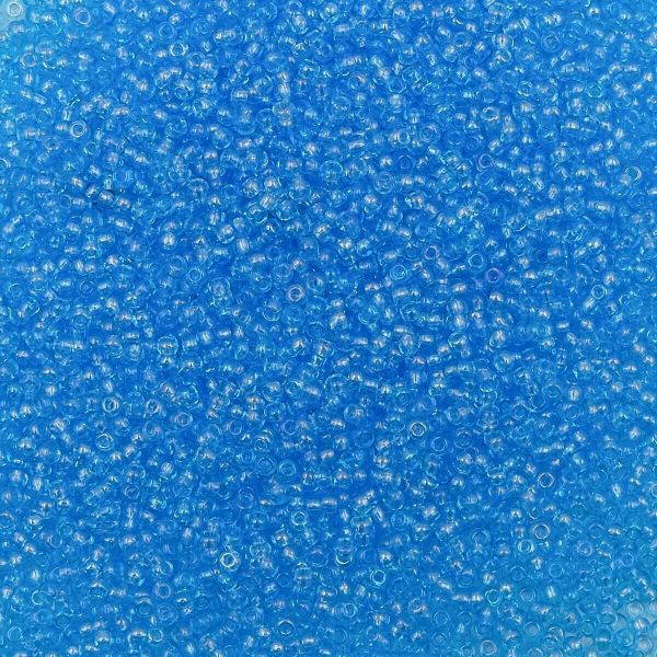 Бисер Preciosa прозрачный с радужным покрытием 10/0 (2.3 мм), круг.отв., 50г, (61010)