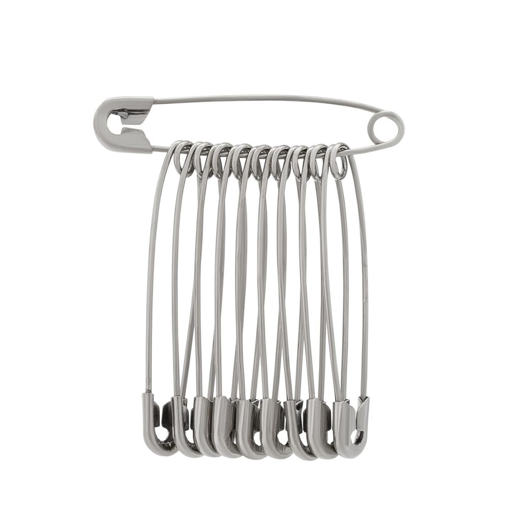 Булавки английские l=44 мм, никель, 1000 шт, С-17