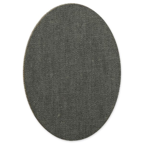 Термозаплатка Овал 14х10 см, ZAP, №03 джинс серый, Gamma ZAP