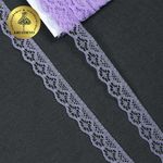 Кружево отделочное в стиле "трикотаж" 12 мм 150-2, цв.3 сиреневый, 9.14м