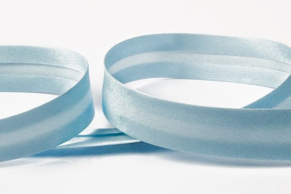 Косая бейка атласная 15 мм / 132±1 метра, 040 бл.голубой, Gamma GK-15P