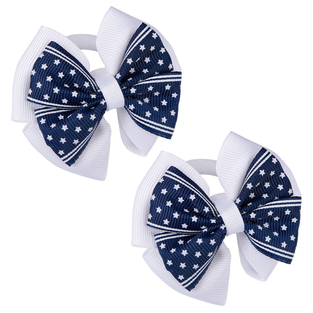 Набор резинок для волос, 10 шт, №01 белый/синий, Cherry Mary DR07003