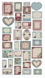 Ткань для пэчворка Peppy Викторианские розы, рулон 112 см / 5 метров, ВР-80 Панель, Peppy