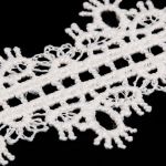 Кружево гипюр (плетёное) 30 мм / 9.14 метров, матовое, 571 молочный