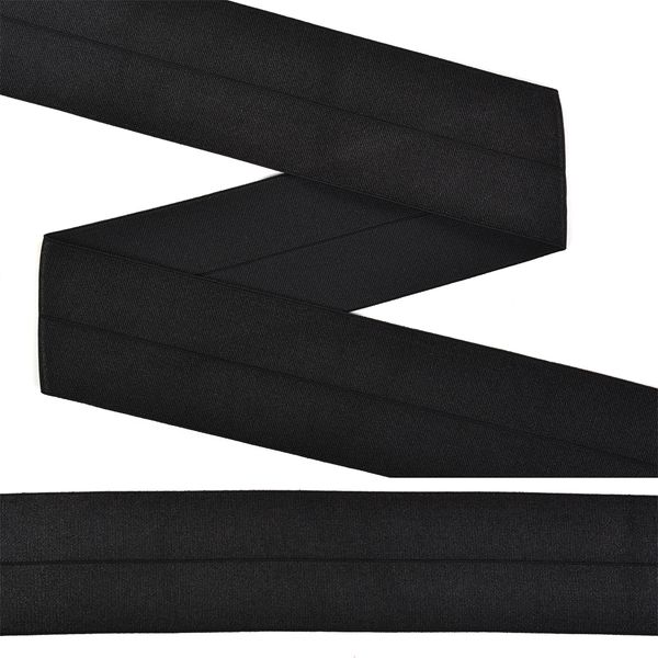 Резинка бельевая (окантовочная) блестящая 40.0 мм / 5 метров, 04 черный