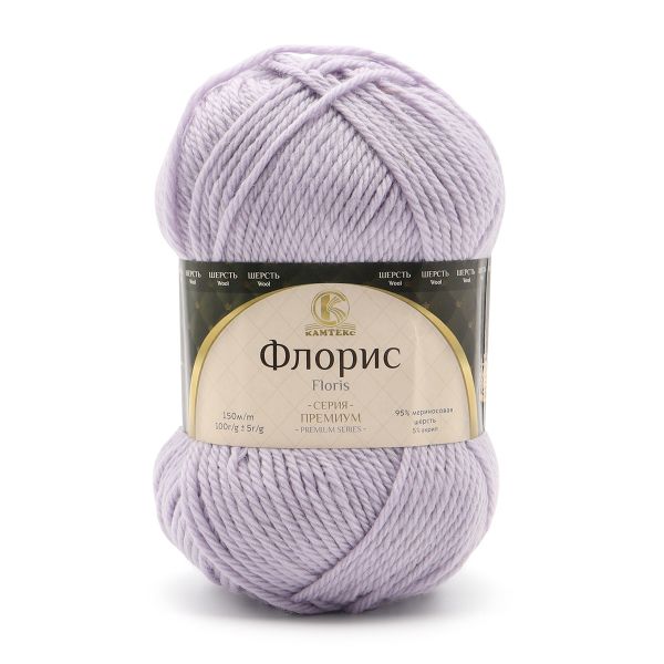 Пряжа Камтекс Флорис / уп.5 мот. по 100 г, 150 м, 106 жемчужный
