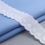 Кружево шитьё 30 мм / 13.72 м, 100% хлопок, белоснежный