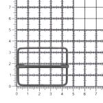 Рамка регулировочная 41х30х2 мм (чер.никель), 100 шт