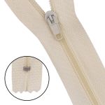 Молния спираль (витая) Т3 (3 мм) 1 зам., н/раз., 40 см, п/автомат, 122 молочный, 10 шт