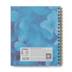 Тетрадь общая с пластик. обложкой с тисн. золотой фольгой, цвет. запечат. титульн.лист, 400 мкм, A5 96 л. на гребне 65 г/м², белизна 100% 4 шт клетка, 01536 Голубая симфония, Светоч ТЕТ96-003