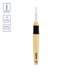 Крючок для вязания с подсветкой пластик ⌀5.0 мм, 15.6 см, желтый, Gamma CH-LD