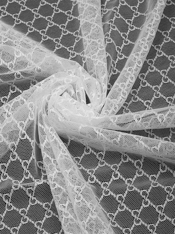 Сетка бельевая эластичная 70 г/м², шир.150 см / 20 метров, OLG119, белый