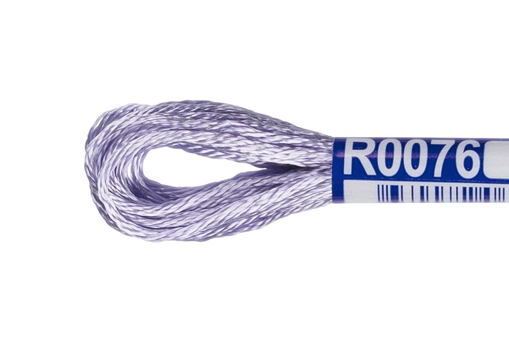 Мулине Gamma вискоза 100%, цв.R0076 св. сиреневый, 12 мотков по 8 метров