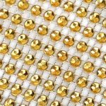 Лента с имитацией страз 120 мм / 9.14 метров, TBYS12 цв.золото