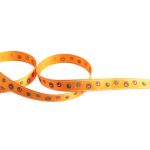 Лента атласная с рисунком 12.0 мм / 22.8 метров, R2/137 круги/оранжевый, Gamma ALP-124