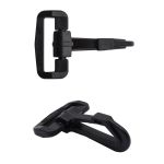 Карабин пластик 30 мм, черный, 50 шт