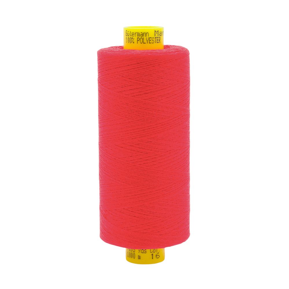 Нитка особо тонкая Gutermann Mara №150 (150/2), 1000 м, 713953, цв. 016 красный коралл, 1 катушка
