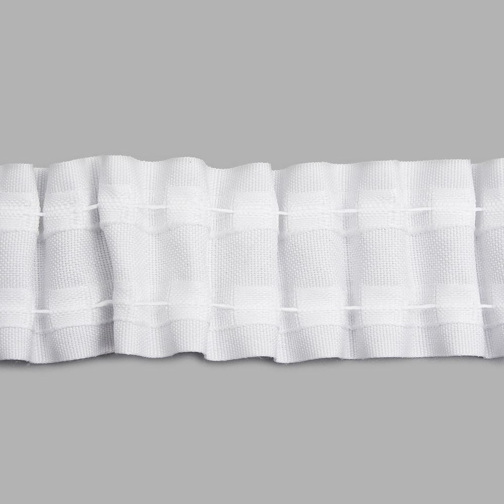 Лента (тесьма) шторная: сборка параллельная (1:2) 45 мм / 100 метров