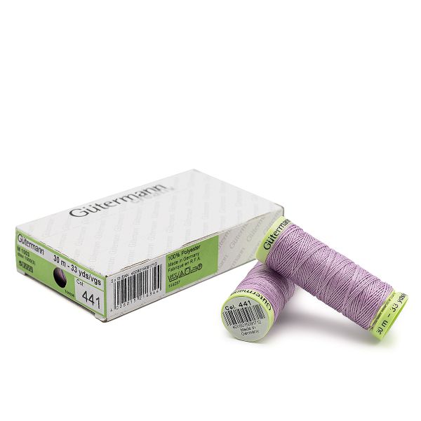 Нитки отделочные Gutermann Top Stitch, 30м, 441 розовая лаванда, 5 катушек