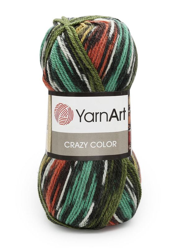 Пряжа YarnArt (ЯрнАрт) Crazy color / уп.5 мот. по 100 г, 260м, 163 секционный