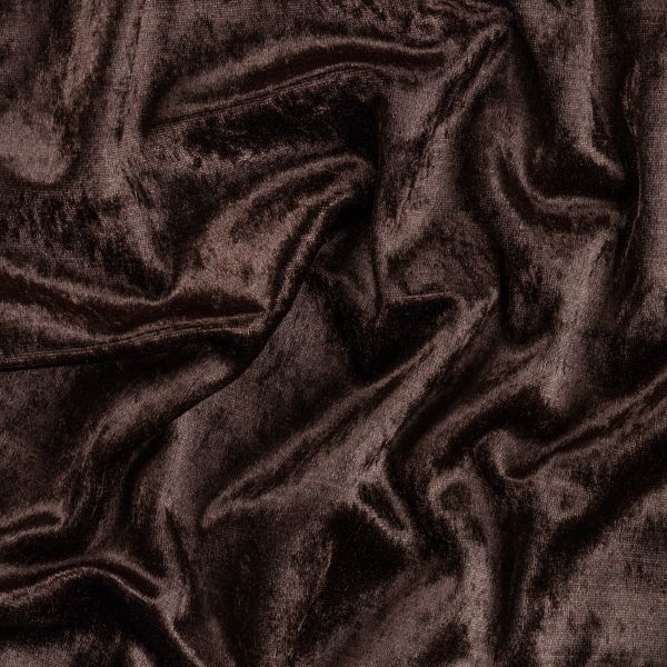 Плюш (ткань) 00 Peppy PCVL, 250±5 г/м², 150±2 см / 5 метров, винтажный, 08 т.коричневый