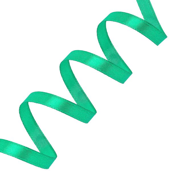 Лента атласная 1-сторонняя 6.0 мм / 27.4±2 метров, 6116, 093 т. изумрудный, Globus