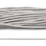 Шнур полипропилен круглый вязаный ⌀6.0 мм / 100 метров, 6-16 серебро, св.серый